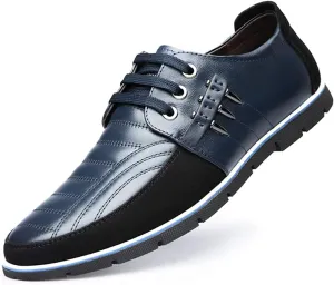 Men's Leather Shoes Loafers Casual Oxford Lace Up Business Classic Comfortable Driving Office Walking Moccasin British Fashion