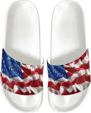 Mens Pillow House Slide Sandals Non-Slip White Bath Sandals Wide Width EVA Flat Shoes Quick Drying Peep Toe Slippers Beach Dress Shoes