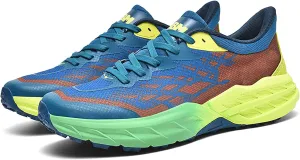 Men's Road Running Walking Shoes Platform Cushioned Comfort Racing Sneakers Durable Non-Slip Breathable Athletic Tennis Gym Workout Trainers