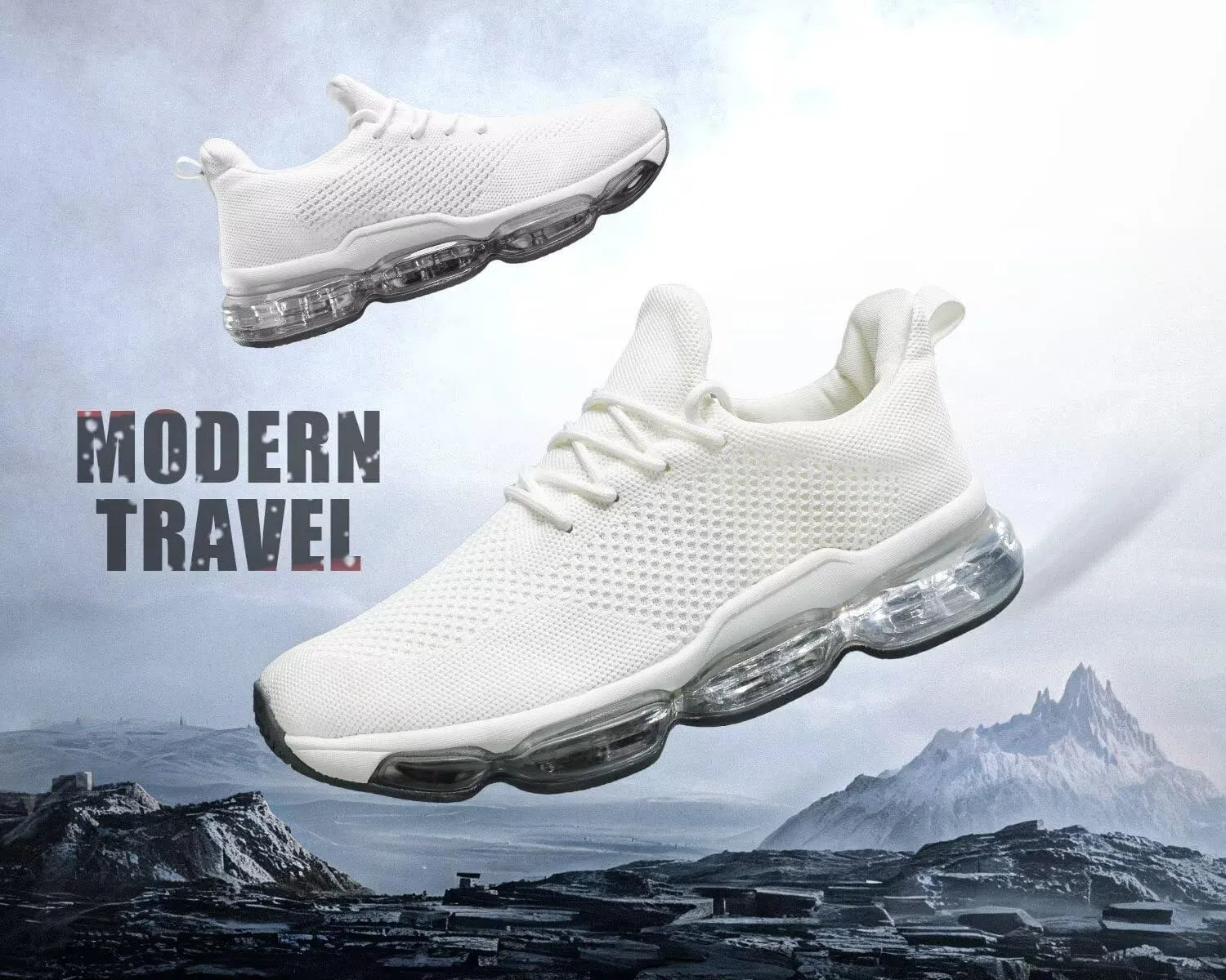 Mens Running Shoes Air Cushion Walking Basketball Sneakers Fashion Tennis Breathable Sport Gym Fitness Cross Trainers
