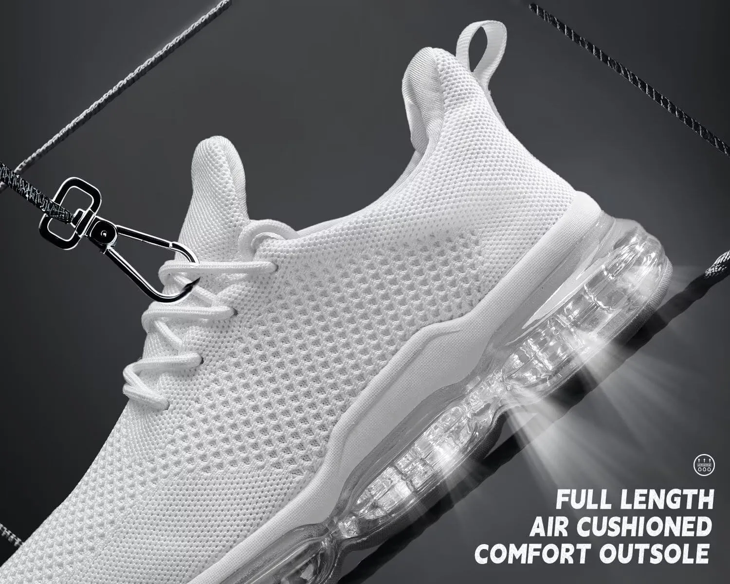 Mens Running Shoes Air Cushion Walking Basketball Sneakers Fashion Tennis Breathable Sport Gym Fitness Cross Trainers
