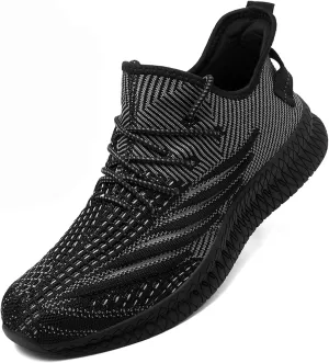Men's Running Shoes - Lightweight Athletic Sneakers with Breathable Mesh, Non-Slip Sole for Gym, Walking, and Daily Wear - Available in Sizes 14-18
