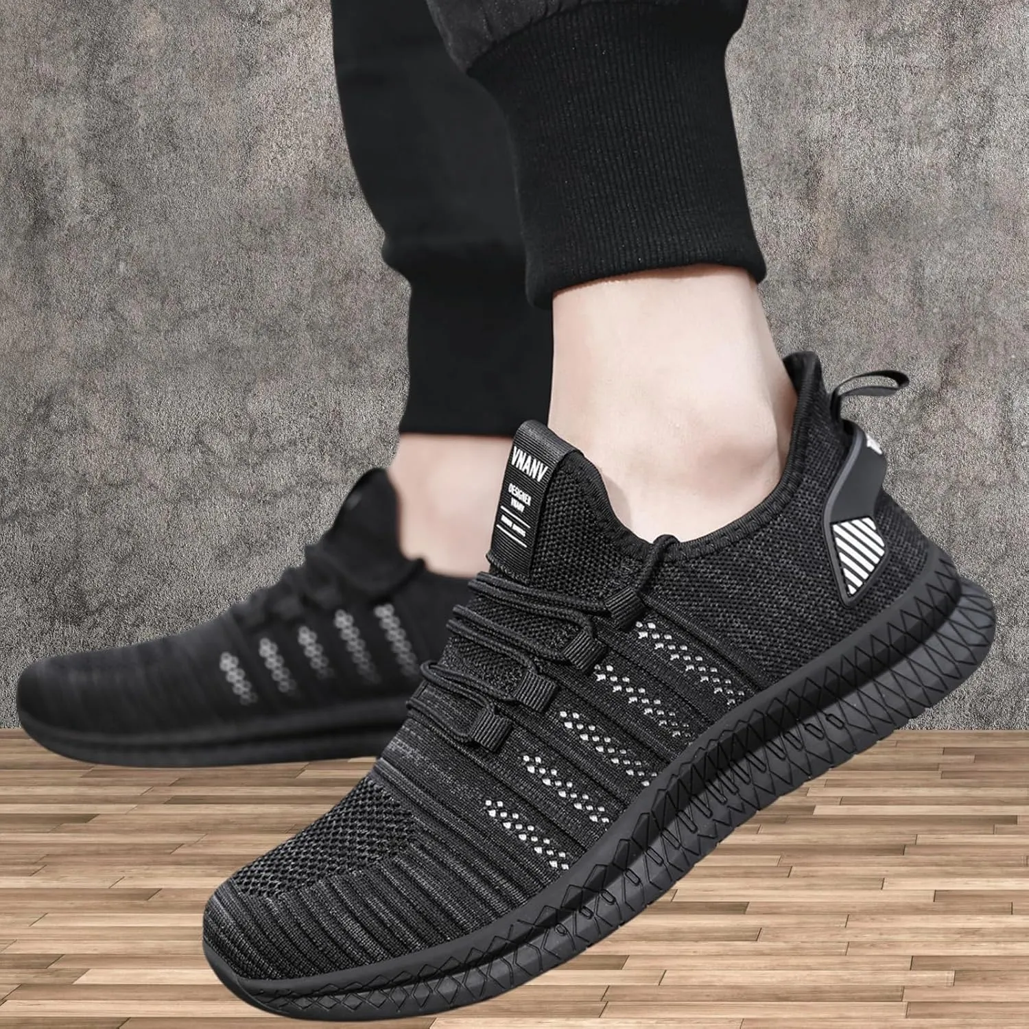 Men's Running Shoes - Lightweight Athletic Sneakers with Breathable Mesh, Non-Slip Sole for Gym, Walking, and Daily Wear - Available in Sizes 14-18
