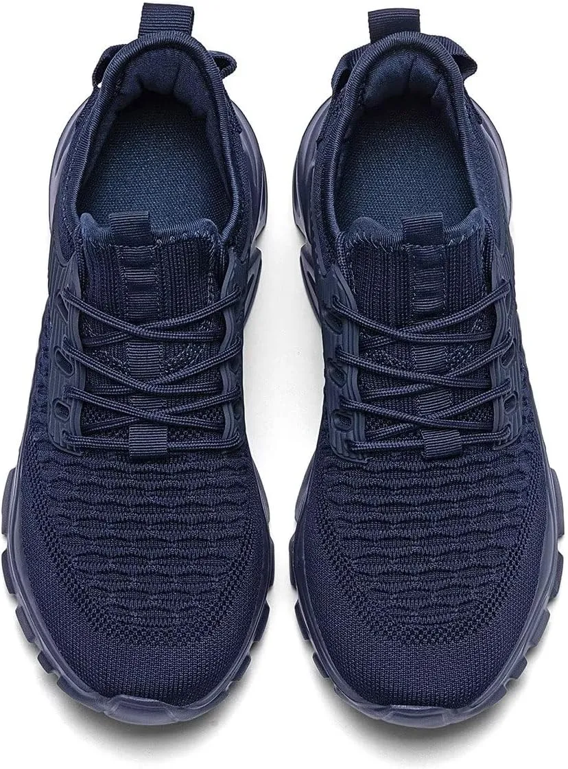 Mens Running Tennis Shoes Slip on Walking Fashion Athletic Sneakers Work Gym Shoes Comfort Lightweight Mesh Soft Sole