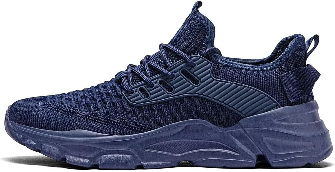 Mens Running Tennis Shoes Slip on Walking Fashion Athletic Sneakers Work Gym Shoes Comfort Lightweight Mesh Soft Sole