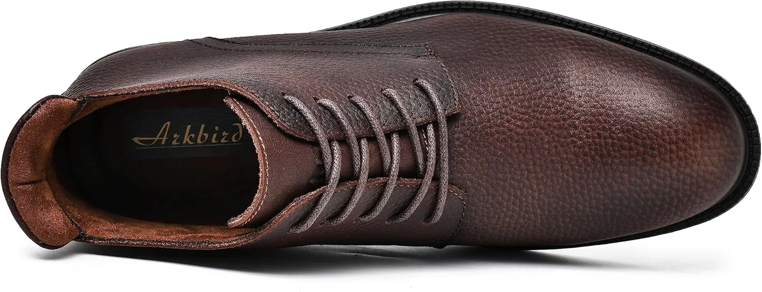 Mens Slip on Boots Chukka Boots Fashion and Comfort Casual Oxfords Ankle Lace Up Boot