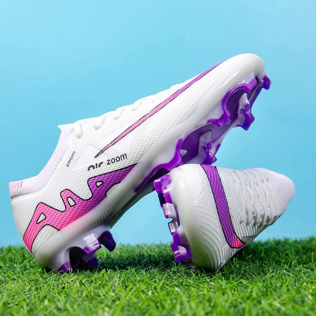 Men's Soccer Cleats Shoes Football Cleats Shoes Training Athletic Women Professional Sneaker Outdoor for AG/FG