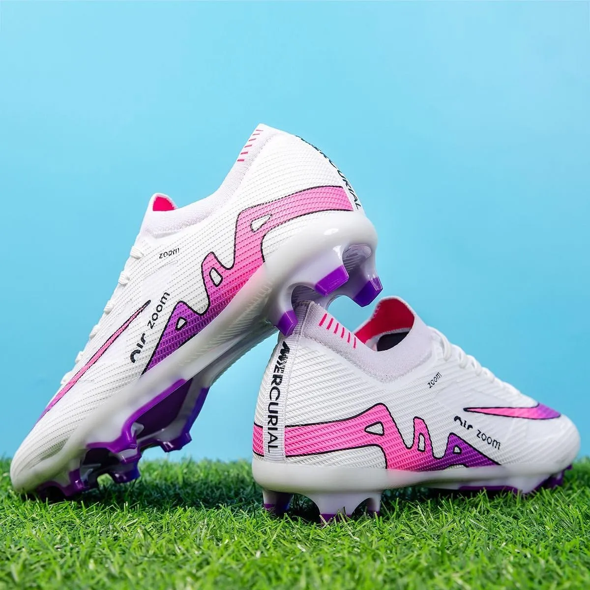 Men's Soccer Cleats Shoes Football Cleats Shoes Training Athletic Women Professional Sneaker Outdoor for AG/FG
