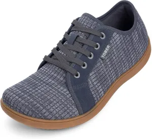 Men's Walking Shoes Wide Toe Trail Runner Fashion Sneakers for Men Comfortable Lightweight Gym Non-Slip Low Top Laced-up