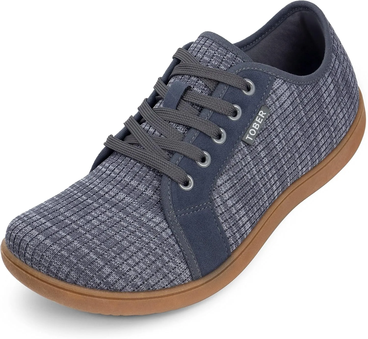 Men's Walking Shoes Wide Toe Trail Runner Fashion Sneakers for Men Comfortable Lightweight Gym Non-Slip Low Top Laced-up