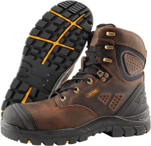 Men's Work & Safety Footwear, Mens Composite Toe Work Boots, Non-Slip Waterproof Work Boots for Men, Anti-Static, Anti-Puncturing with 2 PU Insole for Workers' Safety