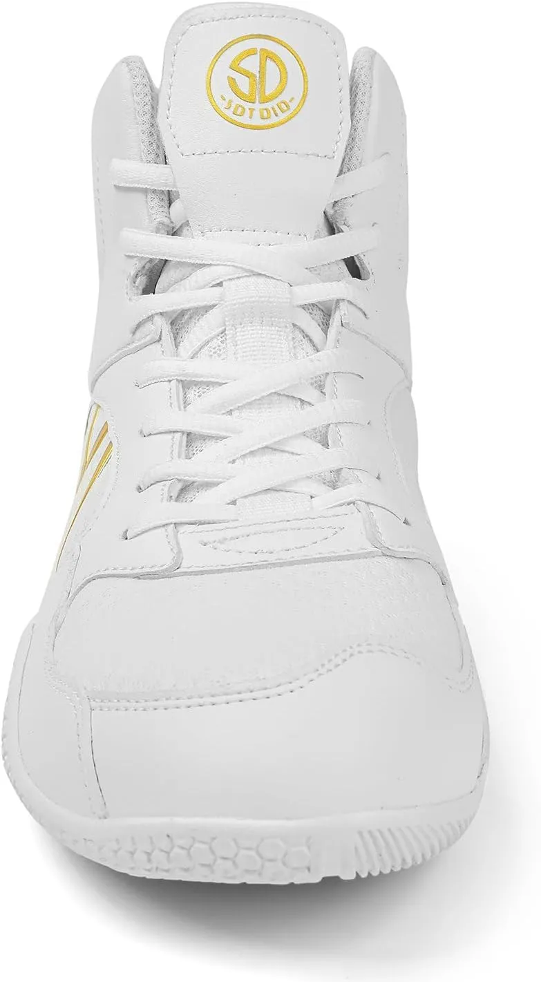 Men's Wrestling Shoes with Lightweight,Sdtdid Boxing Shoes Made of Micro Suede for Gym,Powerlifting,Bodybuilding,Training Etc.