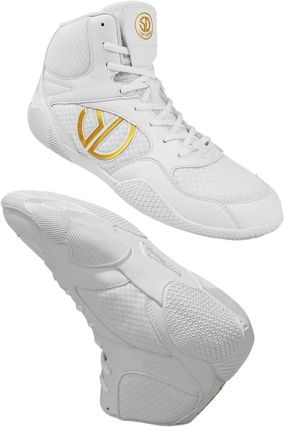Men's Wrestling Shoes with Lightweight,Sdtdid Boxing Shoes Made of Micro Suede for Gym,Powerlifting,Bodybuilding,Training Etc.