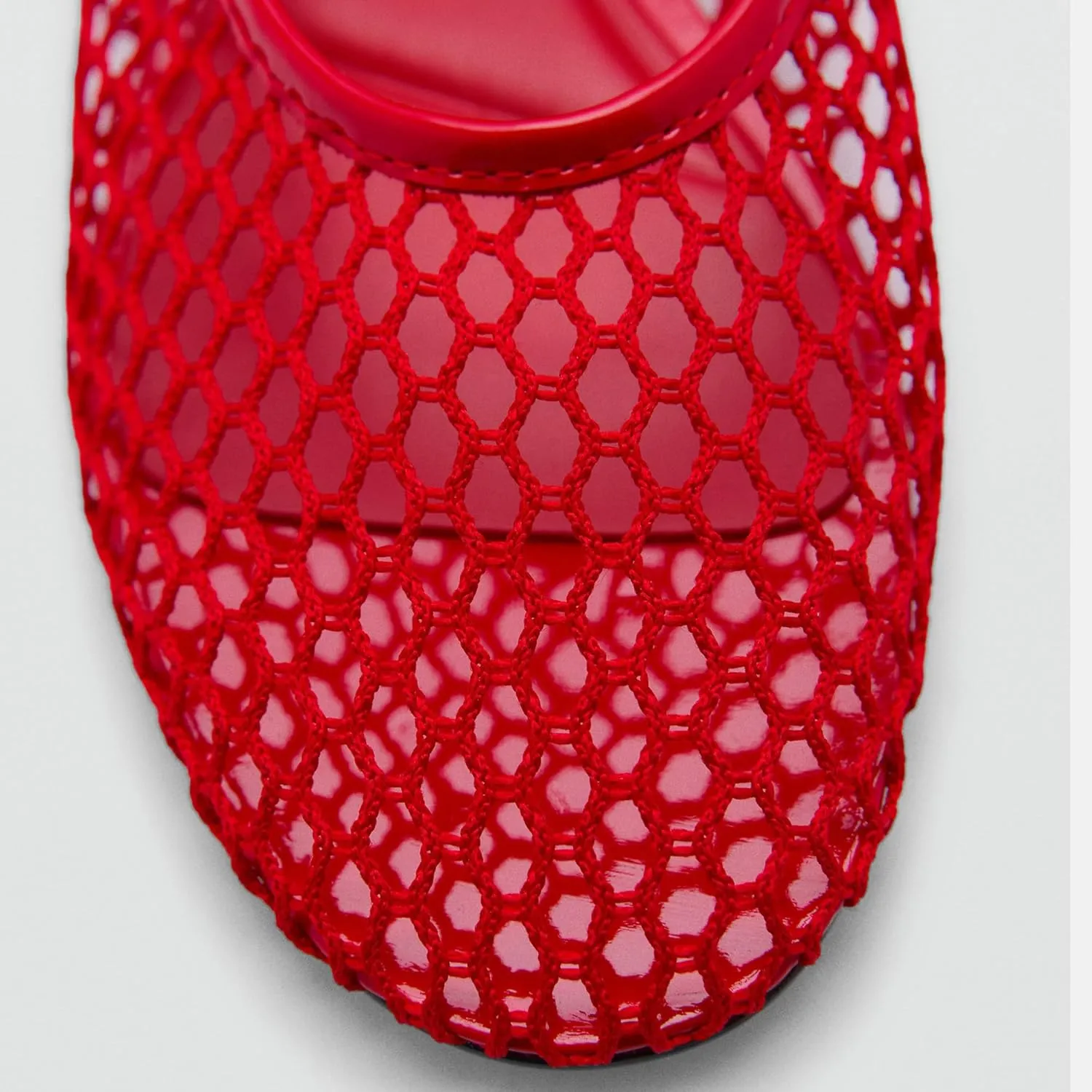 Mesh Ankle Strap Flats for Women Round Toe Ballet Flats Shoes,Casual Mary Jane Flats Comfortable Daily Dress Shoes