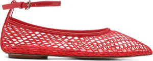 Mesh Ankle Strap Flats for Women Round Toe Ballet Flats Shoes,Casual Mary Jane Flats Comfortable Daily Dress Shoes