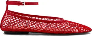 Mesh Ankle Strap Flats for Women Round Toe Ballet Flats Shoes,Casual Mary Jane Flats Comfortable Daily Dress Shoes