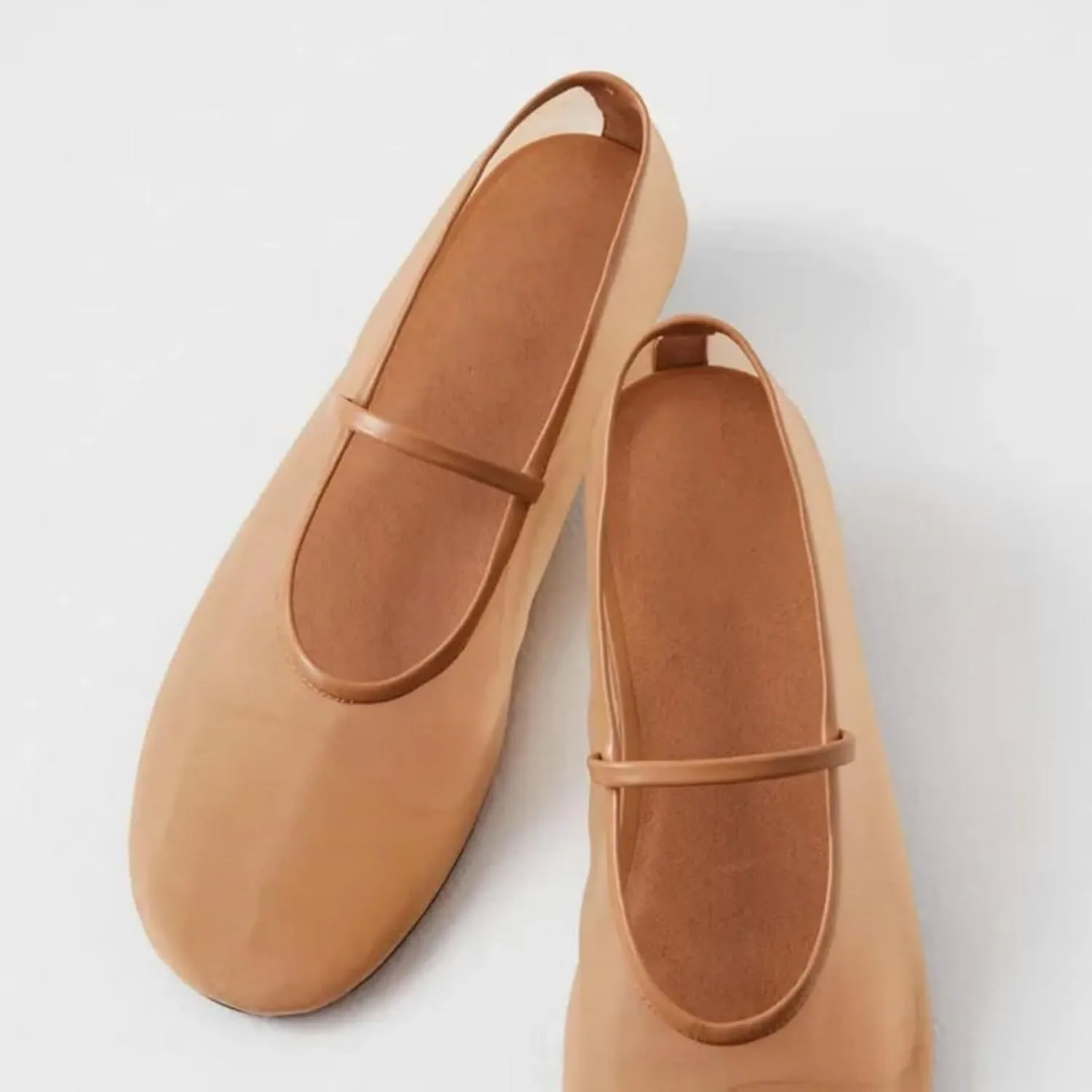 Mesh Ballet Flats for Women Ballerina Mary Janes Flats Embroidered Floral Nude Round Toe Pumps Comfortable Casual Shoes