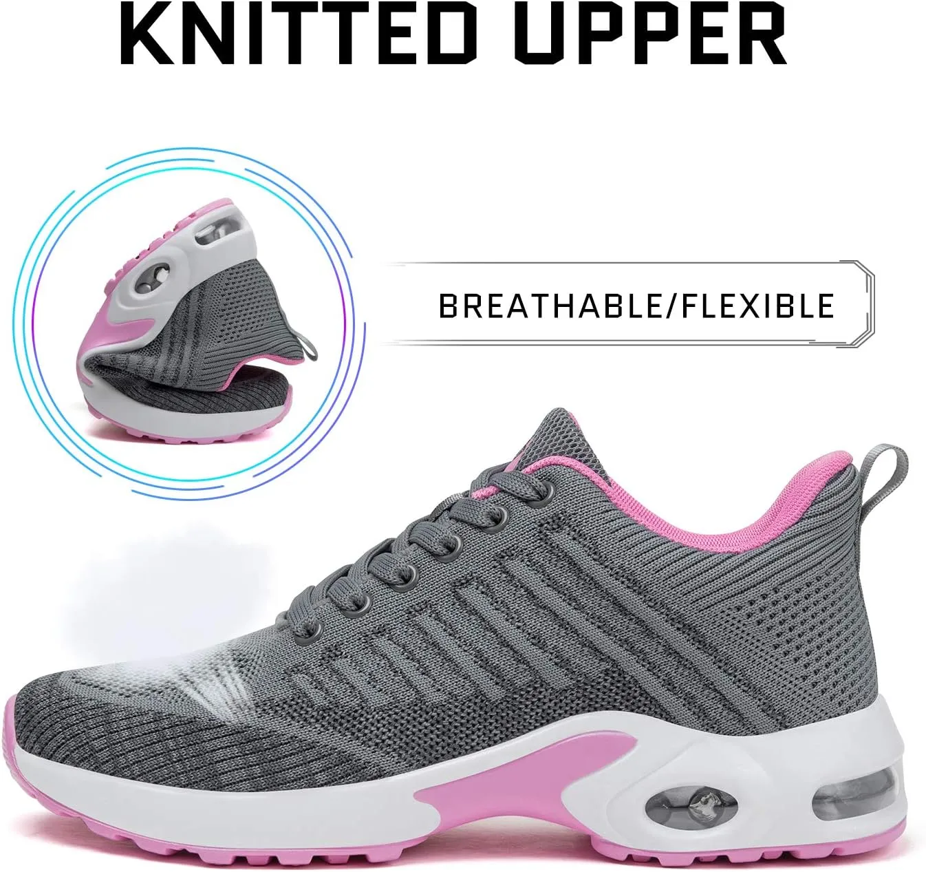Mishansha Womens Sneakers Air Cushion Running Tennis Shoes Women Lightweight Arch Support Walking Shoes