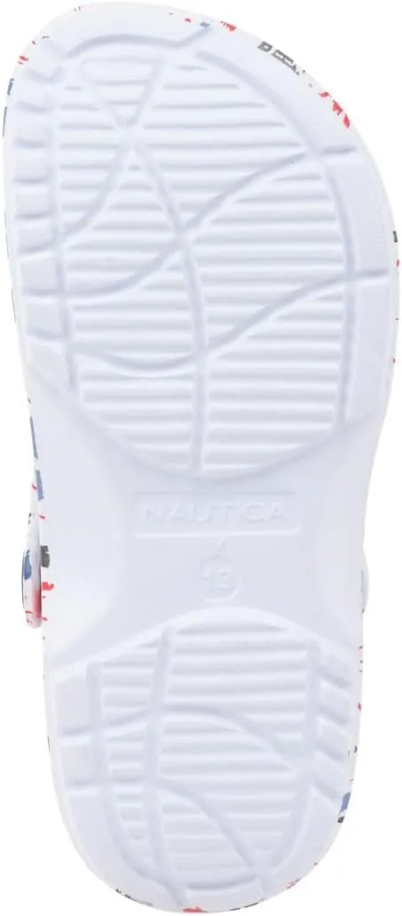 Nautica Kids Clog Sandals – Slip-On Lightweight Water Shoes with Adjustable Heel Strap – Comfortable EVA Slip-Resistant Clogs for Boys & Girls – Toddler & Youth Sizes