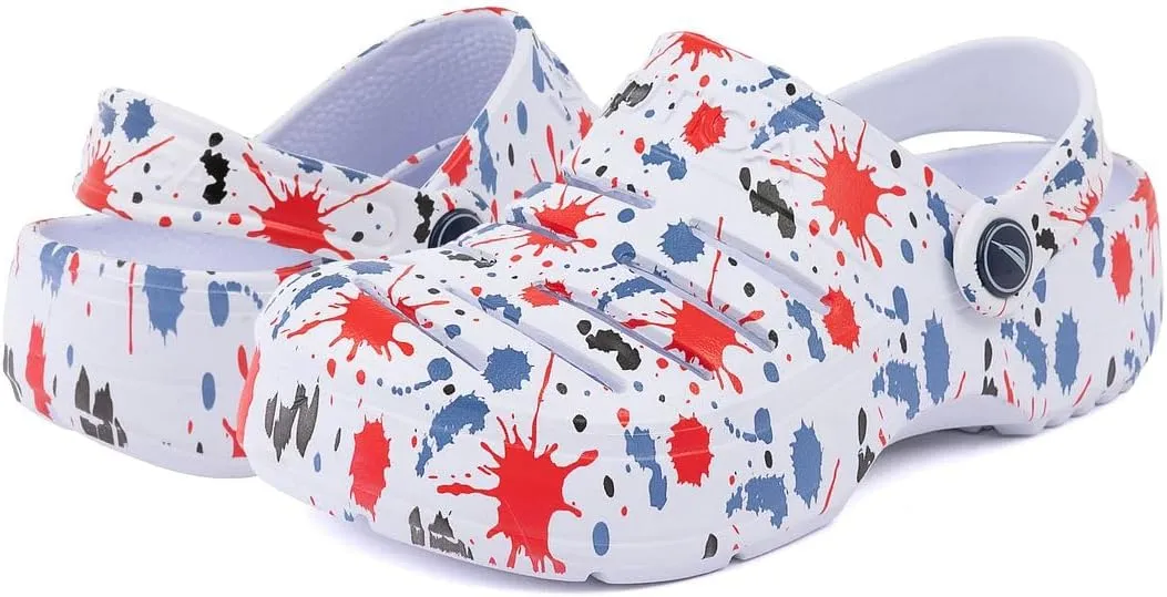 Nautica Kids Clog Sandals – Slip-On Lightweight Water Shoes with Adjustable Heel Strap – Comfortable EVA Slip-Resistant Clogs for Boys & Girls – Toddler & Youth Sizes