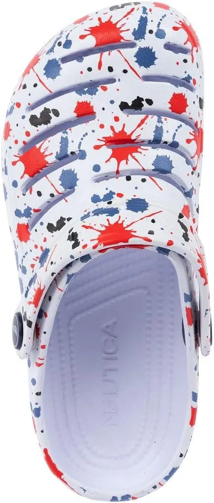 Nautica Kids Clog Sandals – Slip-On Lightweight Water Shoes with Adjustable Heel Strap – Comfortable EVA Slip-Resistant Clogs for Boys & Girls – Toddler & Youth Sizes