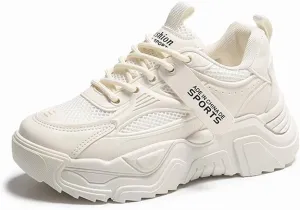NCNDB Women's Mesh Breathable Walking Sneakers Platform Casual Sports Shoes