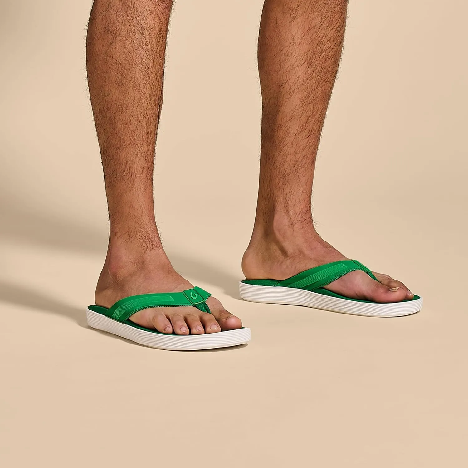 OLUKAI Leeward Men's Beach Sandals, Quick-Dry Flip Flop Slides, Water Friendly Versatility & Wet Grip Traction, Comfort Fit & Arch Support