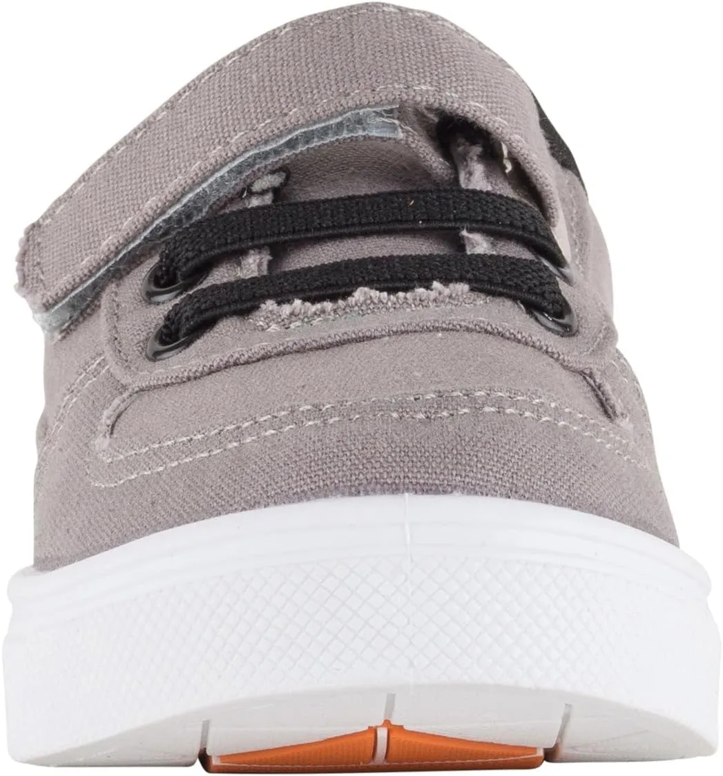 Oomphies Ethan Boys Low-Top Sneakers – Canvas Upper, Hook & Loop Closure, Cushioned Footbed & Durable Rubber Sole