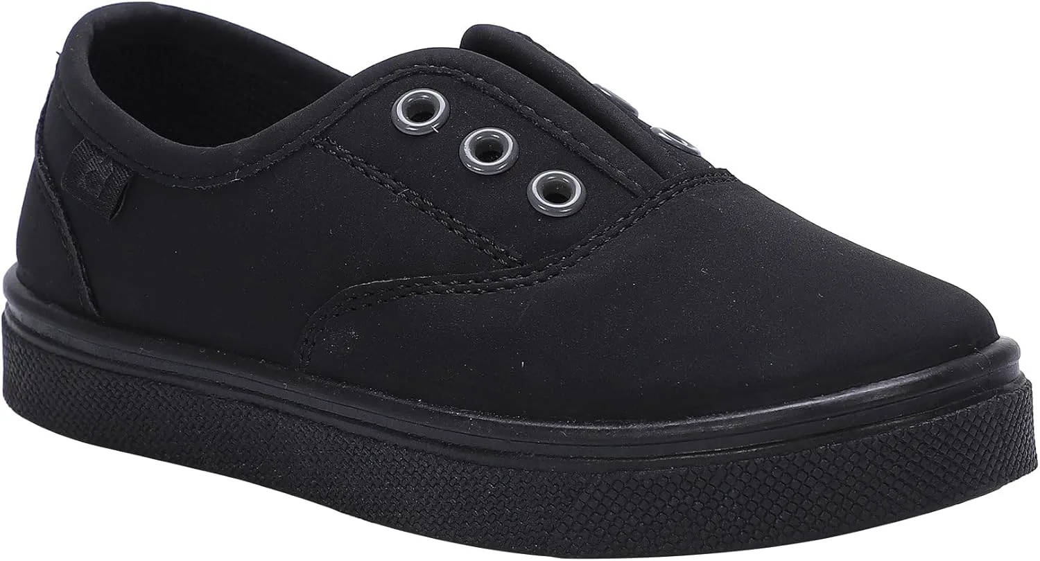 Oomphies Robin Boys Slip-On Sneakers – Canvas Upper, Elastic Strap, Cushioned Insole & Durable Rubber Sole