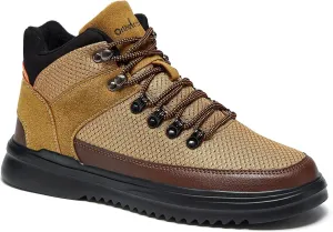 OrthoComfoot Men's Orthopedic Hiking Boots, Water Resistant Outdoor Walking Shoes for Plantar Fasciitis, Light-Weight Casual Sneakers for Ankle and Foot Pain Relief