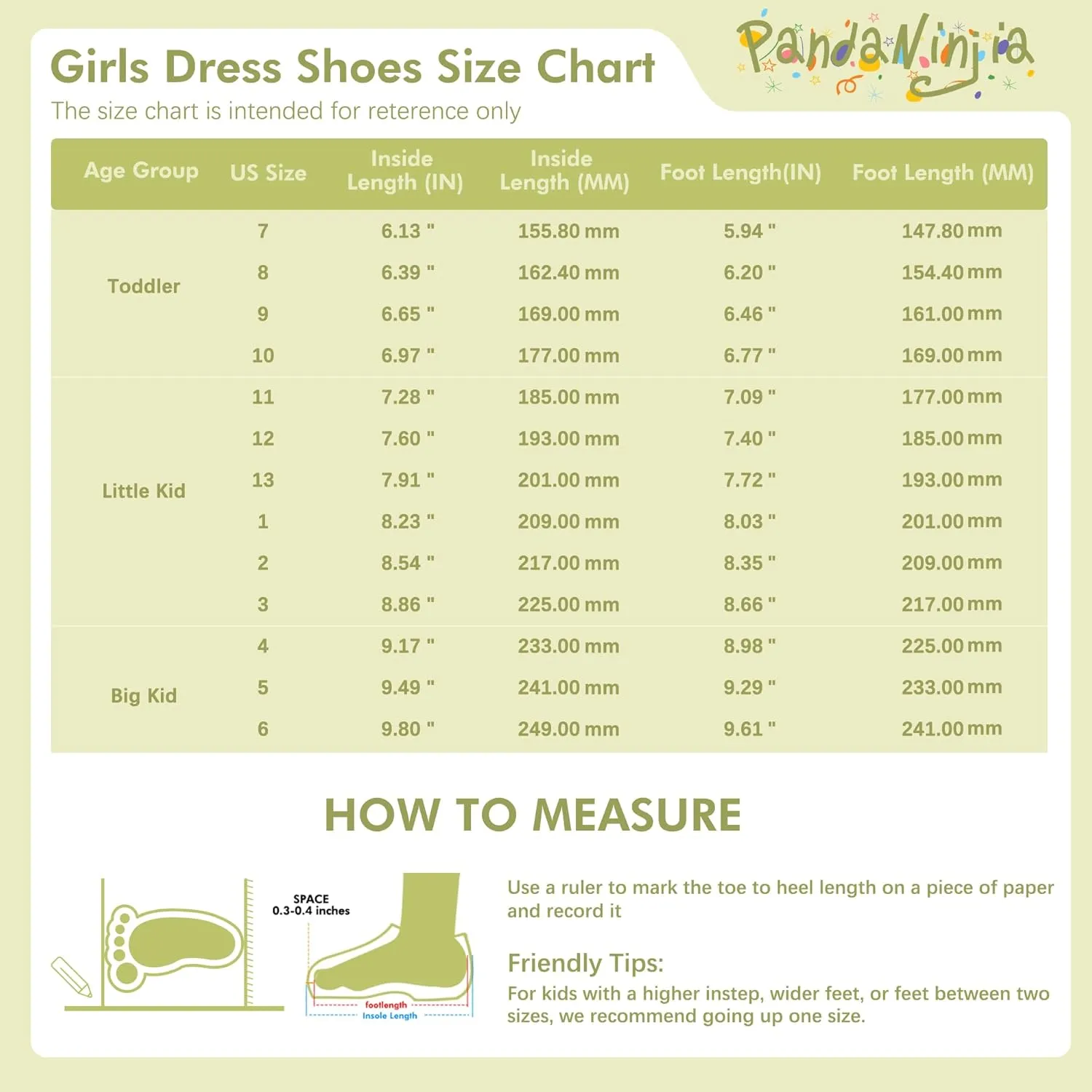 PANDANINJIA Rika Girls Dress Shoes Flower Girl Mary Jane Flats Wedding Party School Shoes for Toddler Little Kid Big Kid