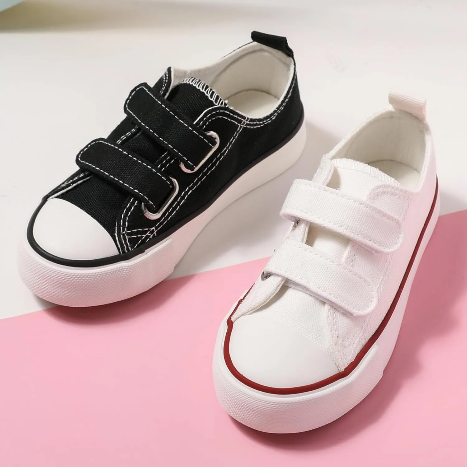 PATPAT Toddler Shoes for Girl & Boy, Toddler Sneakers Little Kid Shoes [Breathable & Comfortable] [Lightweight & Durable] Casual, Stylish and Comfortable Slip-On Canvas Sneaker Toddler Shoes Size
