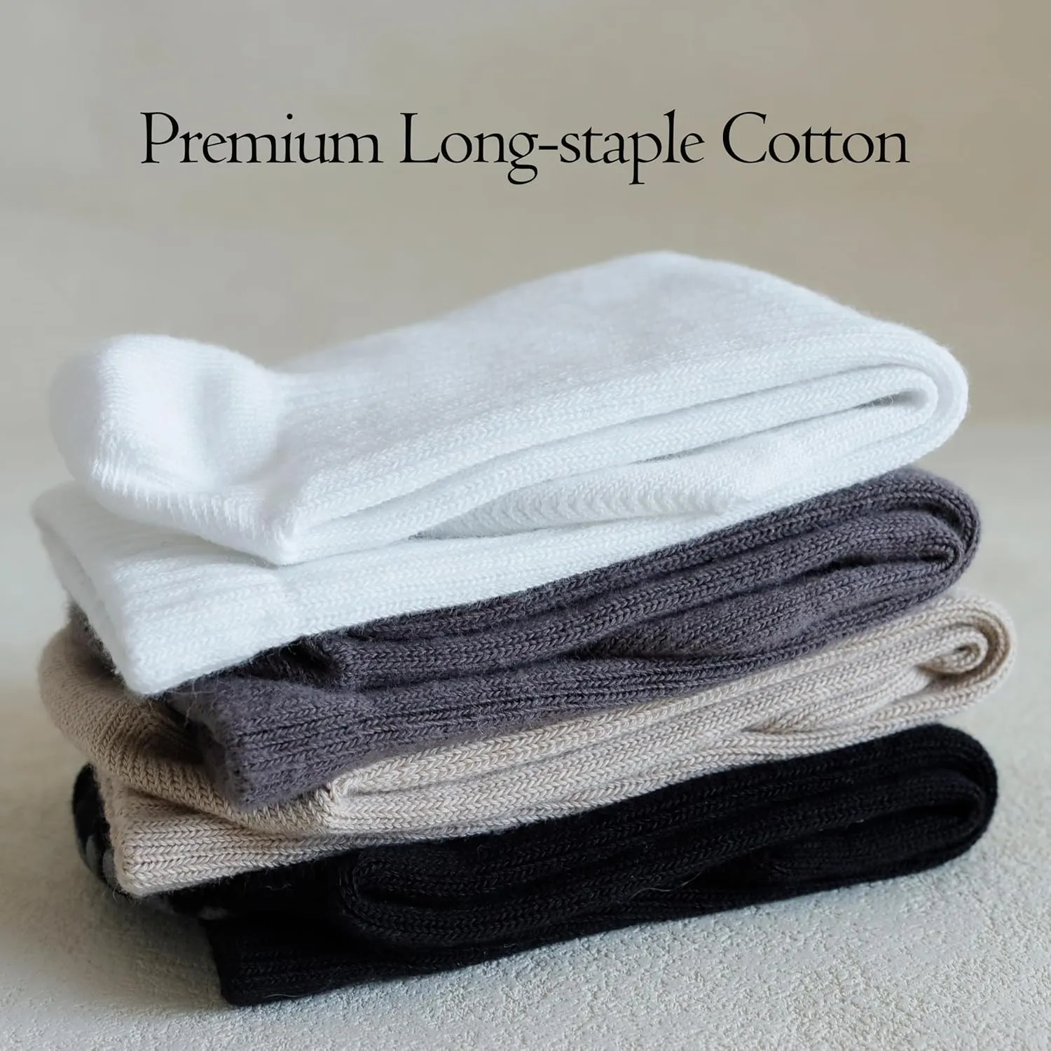 Pilates Grip Socks for Women,Yoga Slouchy Socks with Grips for Barre Workout-Long Scrunch Non Slip Socks
