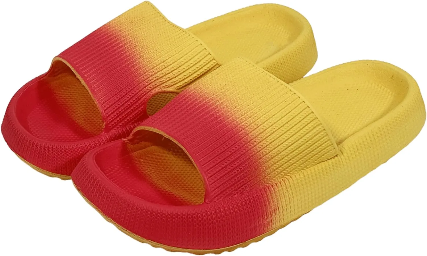 Pillow Slippers for Women Non Slip Quick Drying Shower Slides Bathroom Sandals | Ultra Cushion | Thick Sole