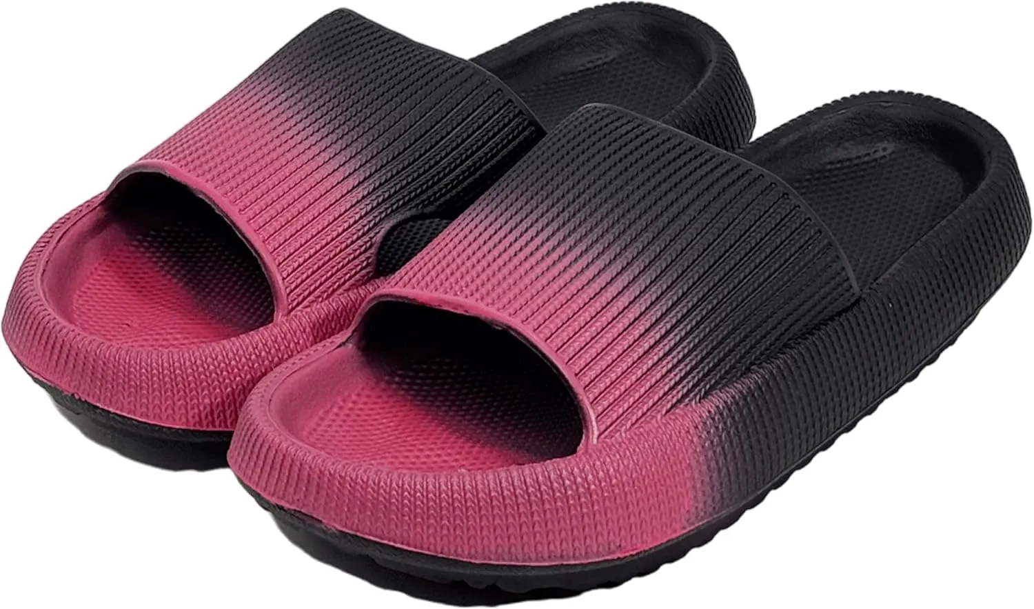 Pillow Slippers for Women Non Slip Quick Drying Shower Slides Bathroom Sandals | Ultra Cushion | Thick Sole