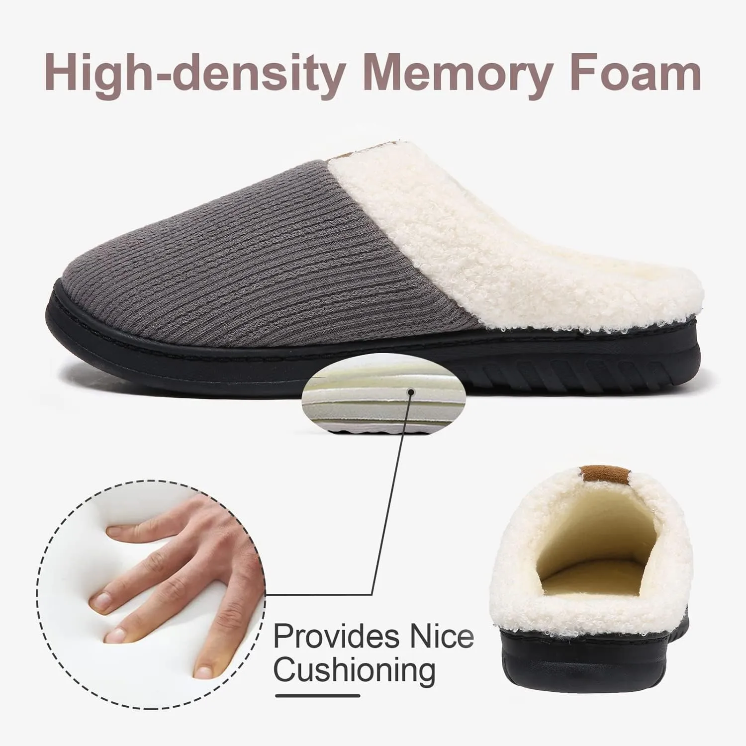 PLMOKN Slippers for Women Fuzzy Winter House Indoor Outdoor Platform Trendy Cozy Girls Shoes With Memory Foam Boots Send To A Friend Best Gifts