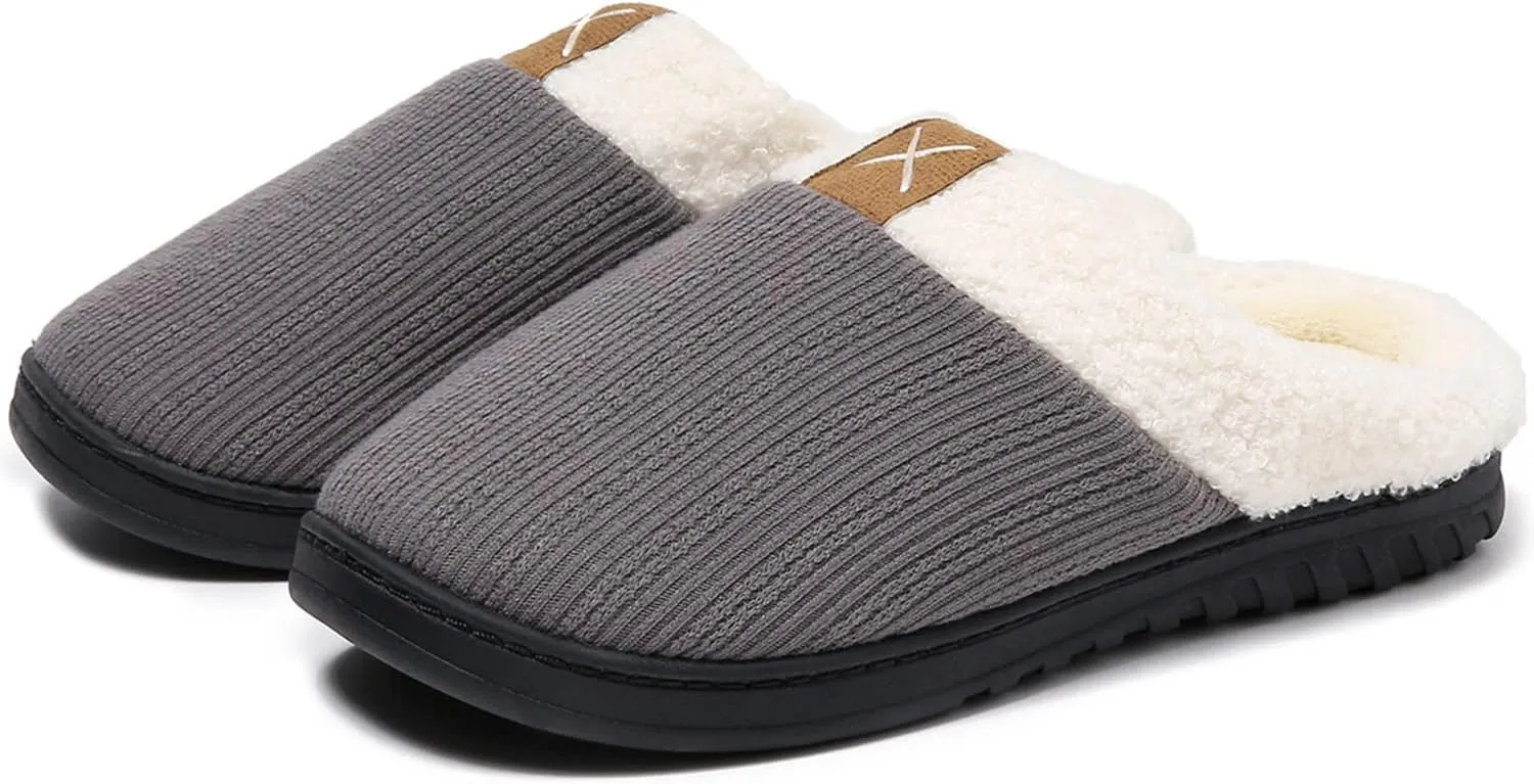 PLMOKN Slippers for Women Fuzzy Winter House Indoor Outdoor Platform Trendy Cozy Girls Shoes With Memory Foam Boots Send To A Friend Best Gifts