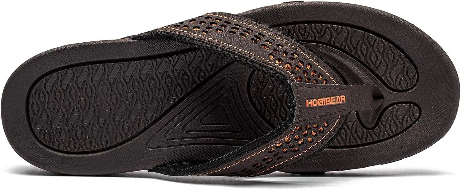 PowerTRC Men's Flip Flops Beach Sandals Indoor And Outdoor Thong Sandals Sport And Casual Wear