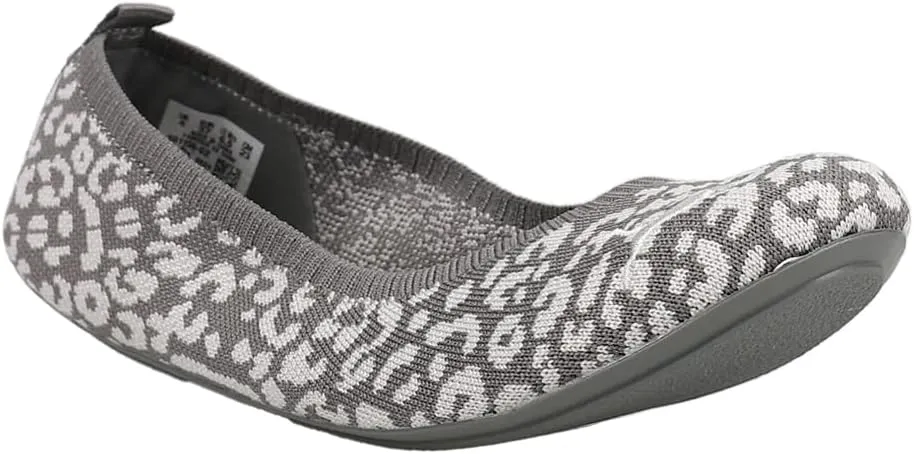 Puma Womens Iliana Ballerina Leopard Ballet Flats Casual - Grey