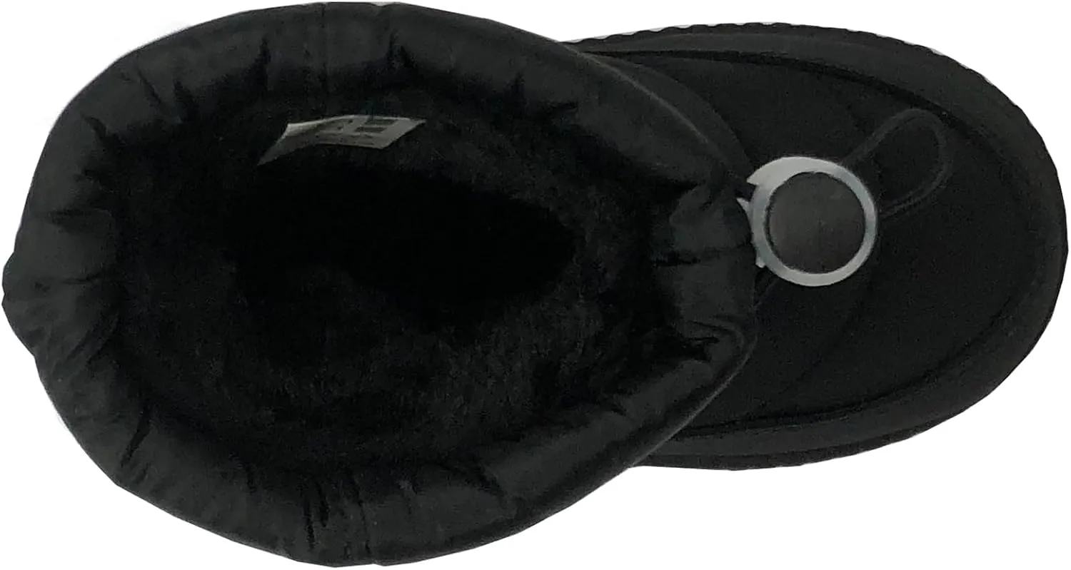 REDVOLUTION Kids Boots Toddler Girls Cute Butterfly Bow | PomPom PU leather Boot (Toddler/Small Kid)