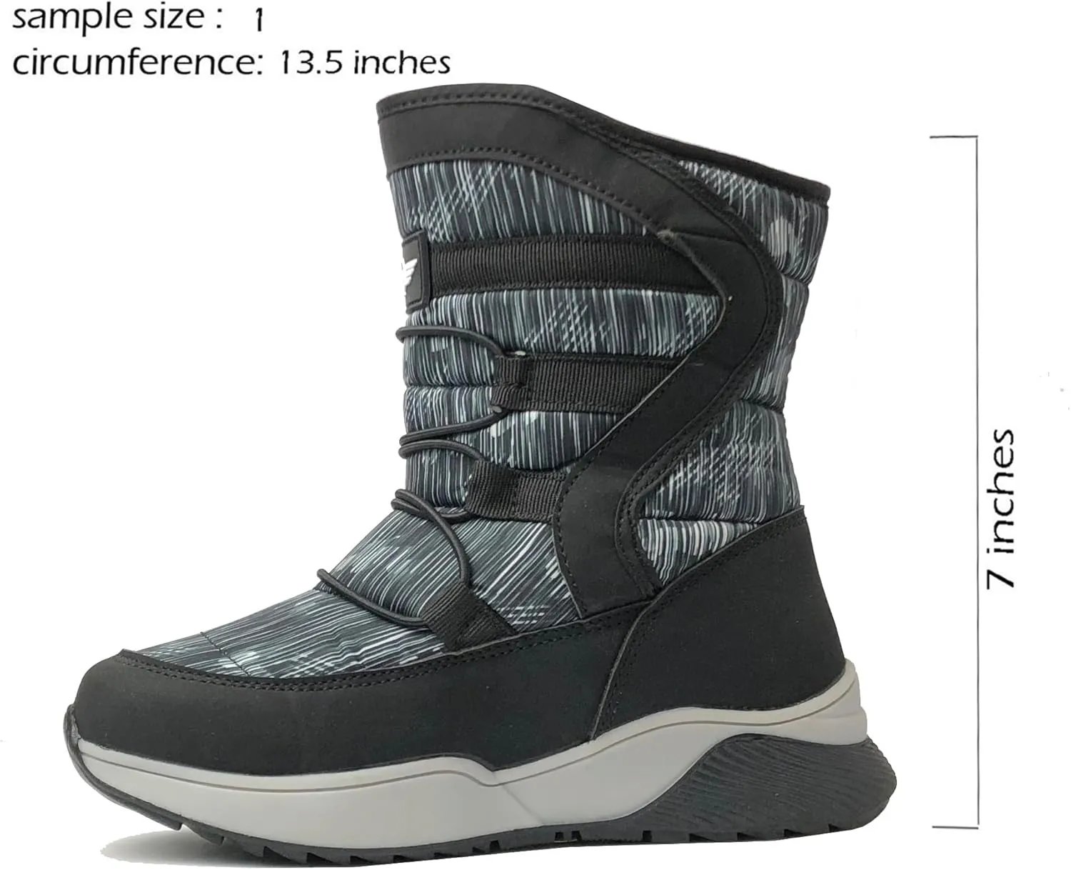 REDVOLUTION Unisex Snow Boots Slip-Resistant Waterpoof Winter Fashion Shoe (Toddler/Little Kid/Big Kid)