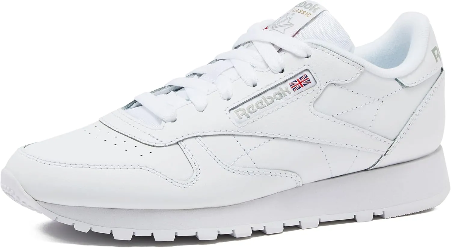 Reebok Classic Leather Sneakers for Women - Black or White Tennis Shoes Womens Size 5 to 12