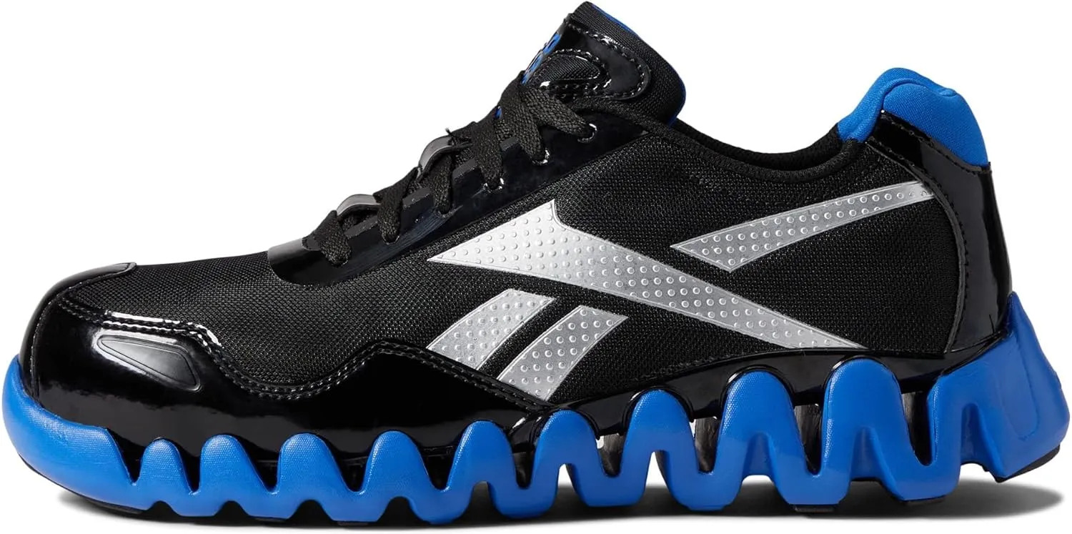 Reebok Mens Black Mesh Work Shoes Zig Pulse Athletic CT