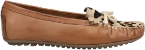ROPER Womens Lilly Leopard Moccasins Flats Casual - Brown