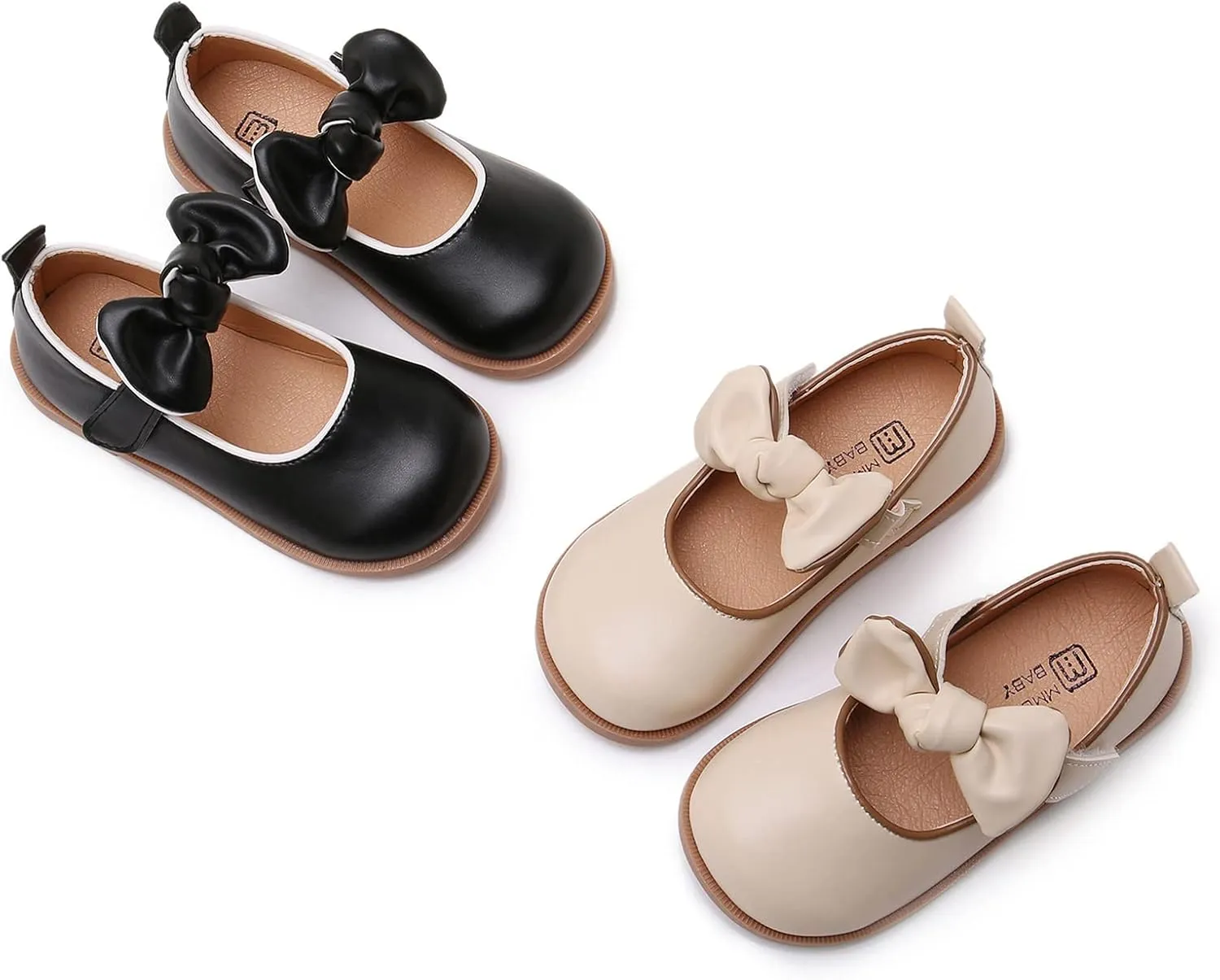 RVROVIC Little Girls Mary Jane Flats Gracy Ballet Princess Toddler Dress Shoes School Birthday Party