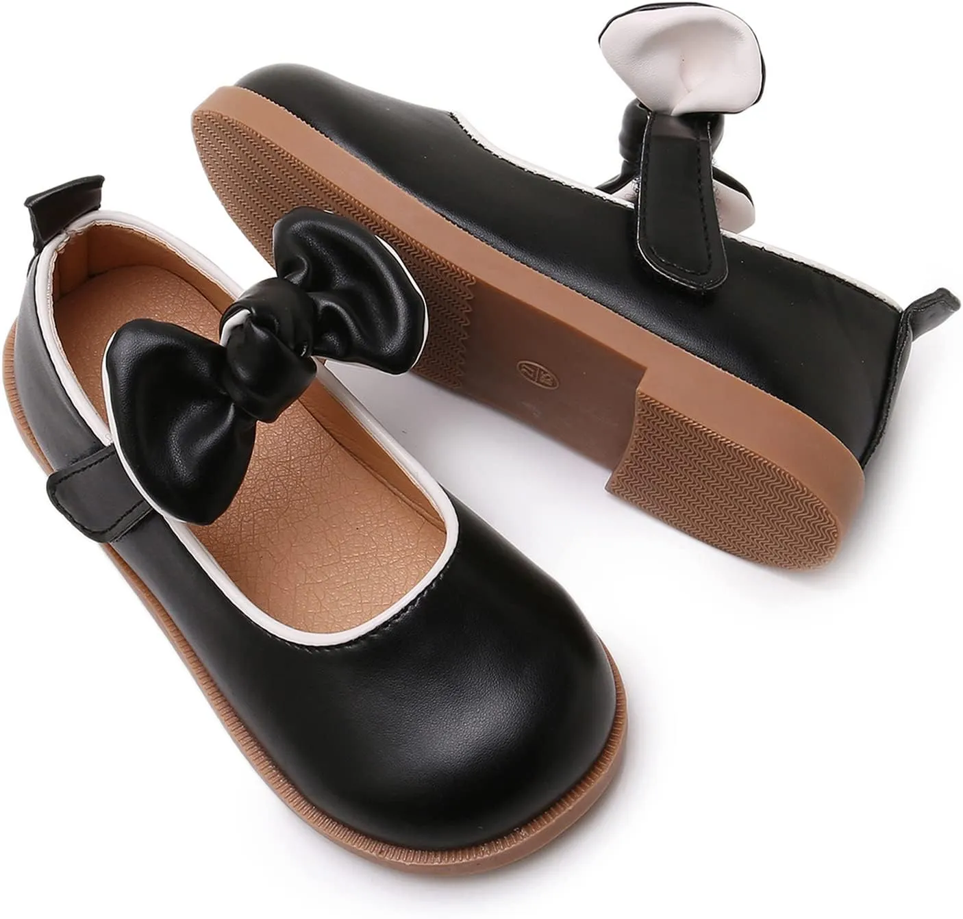 RVROVIC Little Girls Mary Jane Flats Gracy Ballet Princess Toddler Dress Shoes School Birthday Party
