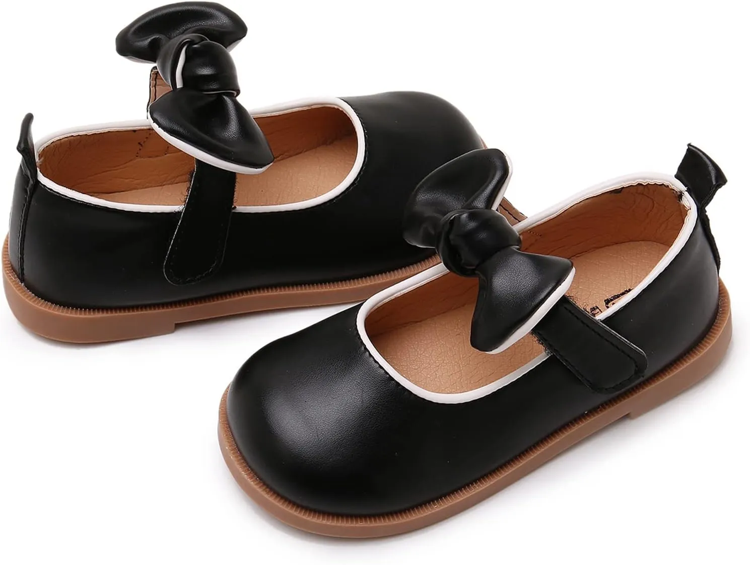 RVROVIC Little Girls Mary Jane Flats Gracy Ballet Princess Toddler Dress Shoes School Birthday Party