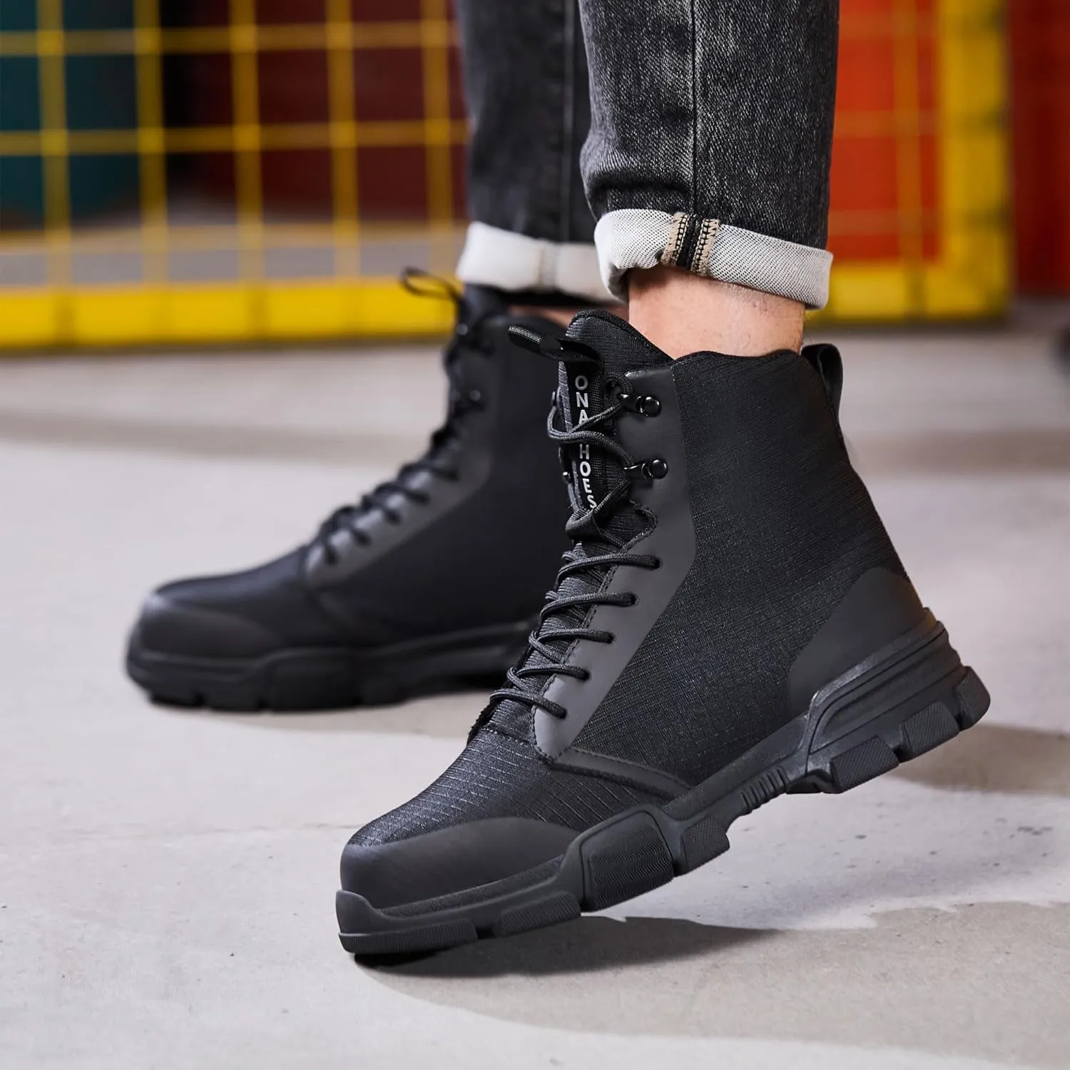 Safety Boots Work Boots Steel Toe Cap Boots Safety Shoes Steel Toe Shoes Safety Trainers Work Shoes Lightweight Comfortable Non Slip Men's Women's Ladies