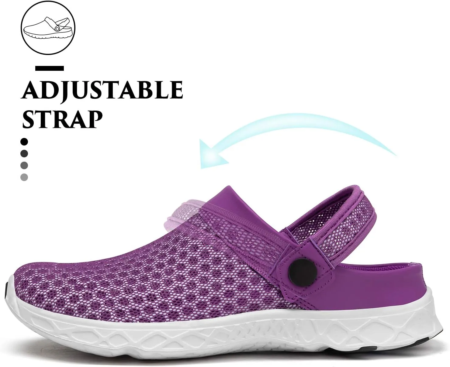 SAGUARO Men's Women's Quick Dry Garden Shoes Lightweight Breathable Gardening Clog Water Shoes Mesh Sandals for Sports Outdoor Beach Pool Exercise
