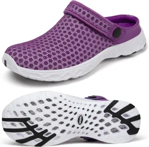 SAGUARO Men's Women's Quick Dry Garden Shoes Lightweight Breathable Gardening Clog Water Shoes Mesh Sandals for Sports Outdoor Beach Pool Exercise